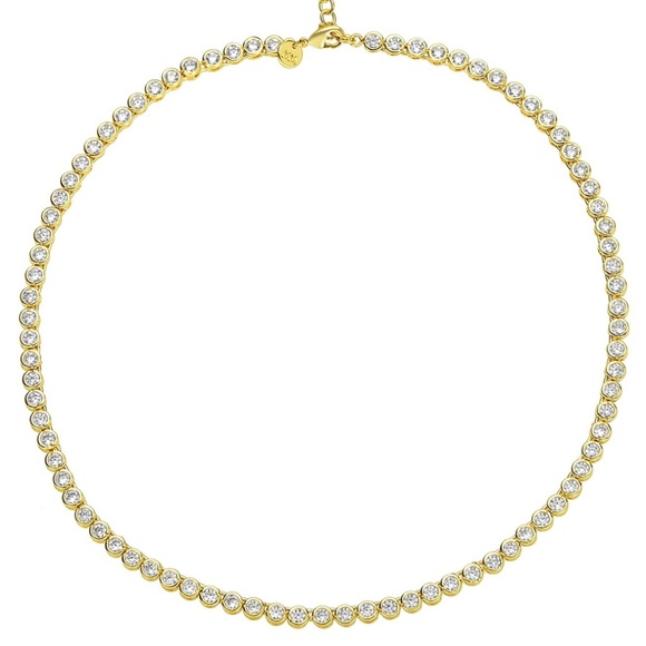 BRAND NEW Melinda Maria Gold & Diamonette Necklace - Picture 3 of 3